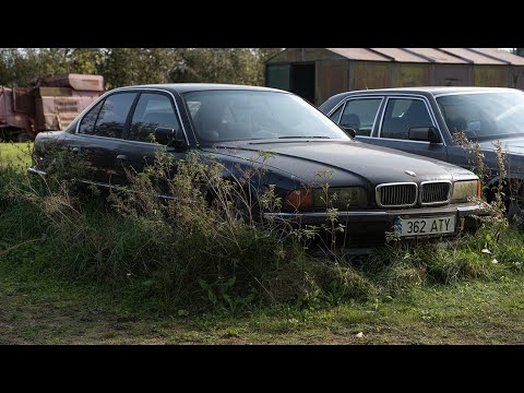 Starting Diesel BMW E38 After 7 Years + Test Drive