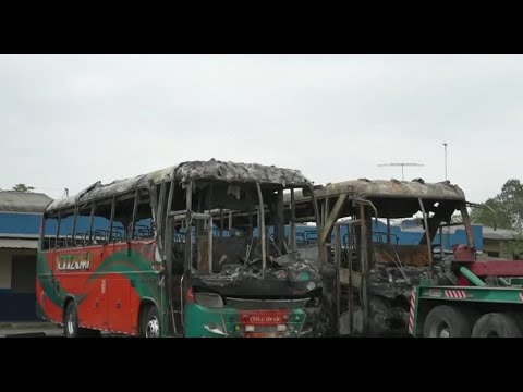 Bandas queman tres buses de transporte en Los Ríos en nuevo ataque a cooperativa