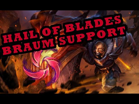 This is how you play Braum with Hail of Blades - Ranked Adventures #1