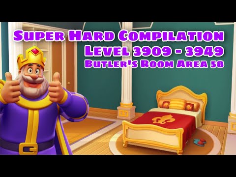 Royal Match Level 3909 - 3919 - 3929 - 3939 - 3949 | Hard Level Area 58 Butler’s Room | King’s