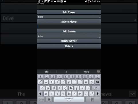 Badminton Score and Statistics Video