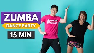 15 MIN ZUMBA DANCE PARTY  LATIN WORKOUT with MOM  Keoni Tamayo  Workout 224