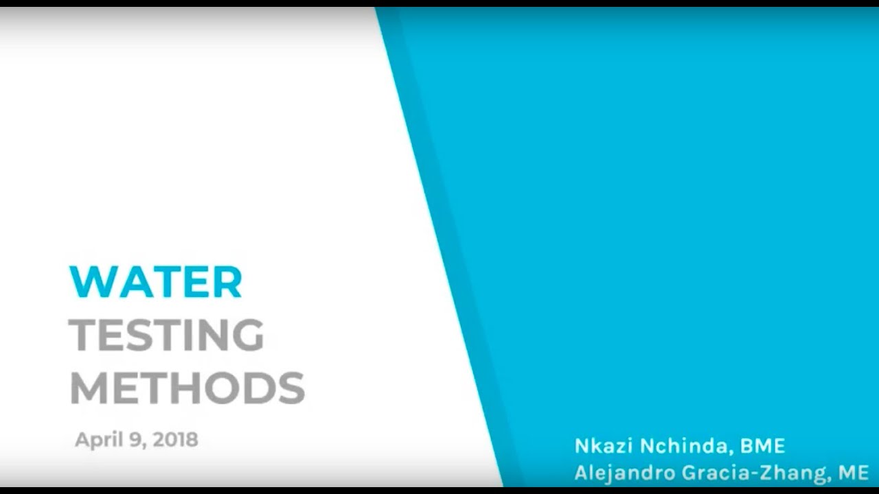 Water Quality Testing Methods