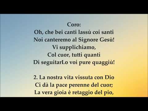 Oh, quant’è bello servire (cantico strumentale + testo)