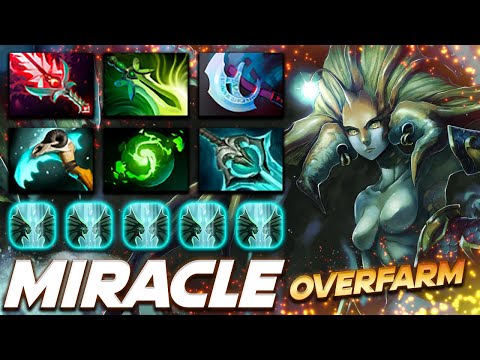 Miracle Naga Siren Overfarm - Dota 2 Pro Gameplay [Watch & Learn]