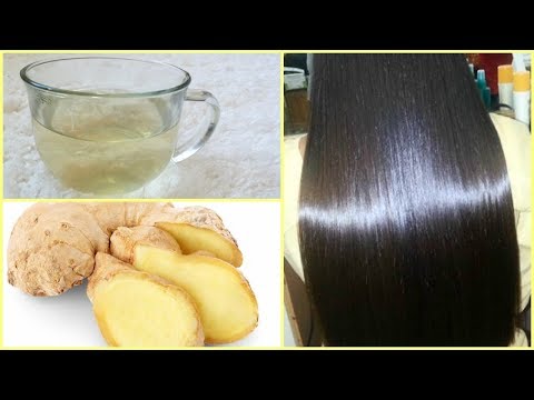 Ginger Tea for Long Hair, Shiny Hair, Thick Hair │How to Make GINGER TEA for Hair Growth + BENEFITS! Video