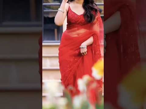 New Design Party Wear Saree Red♥️Colour bollywood  #shorts #trending #youtubeshorts @goldisingh4020