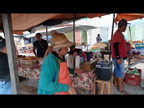 BANCA DE COMIDA NA FEIRA LIVRE INAJA PÉ ,CAFÉ DA MANHÃ  CUSCUZ COM CARNE 🍖🍖
