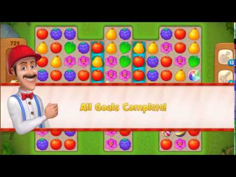 Gardenscapes HARD LEVEL 729