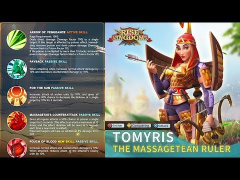 TOMYRIS SKILLS UNVEILED - IS SHE GOING TO BE THE NEXT BEST THING? - Rise of Kingdoms