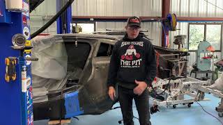 BMW I8 Salvage, donor quarter panel fit.