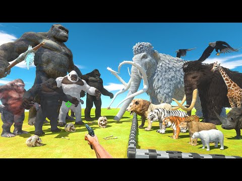 FPS Avatar in KONG Island Rescues Animals and Fight Mutant Primates - Animal Revolt Battle Simulator