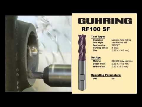 Guhring RF100SF end mill