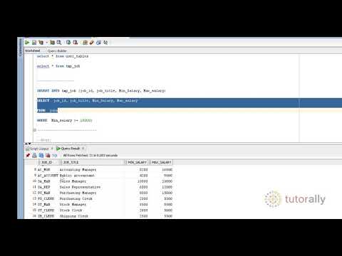 Dml Insert Statement Sql Sql Statement Copy Data Between Tables Oracle Sql Tutorally