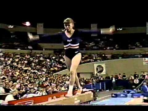 6th USA Jennifer Sey BB   1987 Internatinal Mixed Pairs Gymnastics