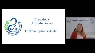 ANKARA ECZACI ODASI ECZACILIKTA UZMANLIK SINAVI TANITIM VİDEOSU