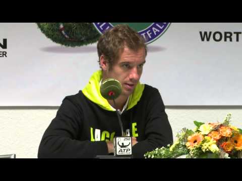 Gerry Weber Open 2013 Viertelfinale: Pressekonferenz Richard Gasquet