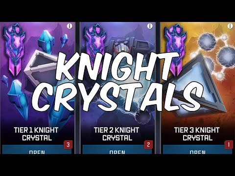 EPIC TIER 1,2 & 3 KNIGHT CRYSTAL OPENING! 10 x PREMIUM BOT CRYSTALS! - Transformers: Forged To Fight