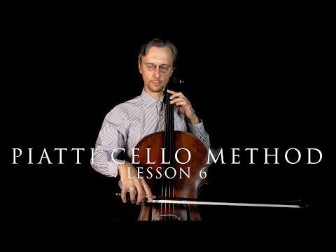 A.Piatti Cello Method Lesson 6 Exercises Half Position | Cello Tutor for Beginners