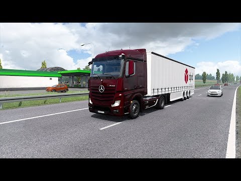 [ETS2 1.36 Beta] Euro Truck Simulator 2 - Next-Gen Graphic -  Mercedes Actros MP4  - Schmitz Trailer