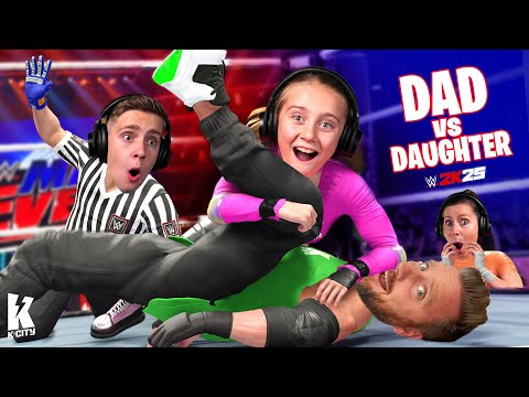 Dad vs Daughter in WWE 2k25 (w Special Guest Referee)