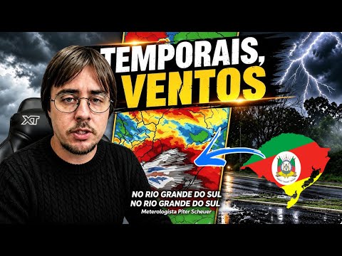 🚨URGENTE- CLIMA SEVERO esta por vir no RIO GRANDE DO SUL- metereologista Piter Scheuer 😱