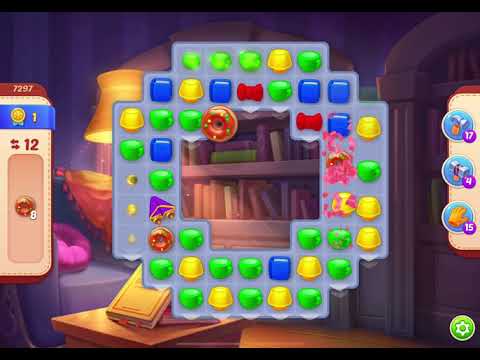 HomeScapes Level 7297 no boosters (14 moves)