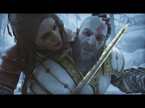 Kratos Stops Atreus In Bear Transformation From Killing Freya Scene - God of War: Ragnarök