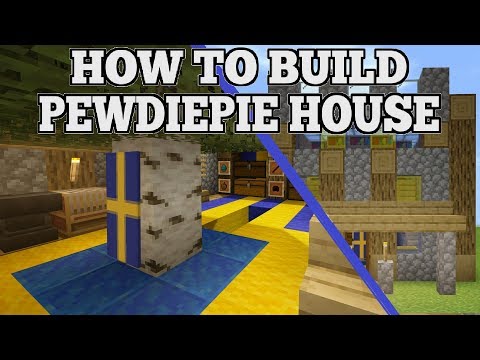 How To Build PewDiePie's House In Minecraft (Minecraft House Tutorial)