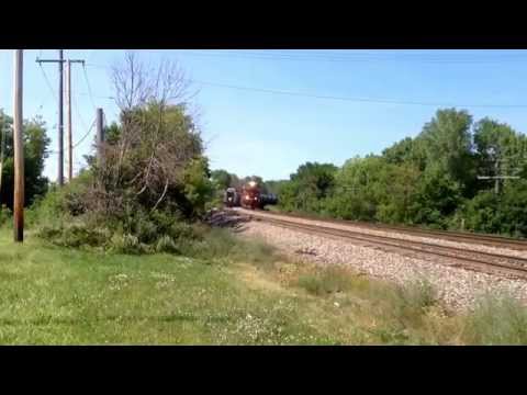 Amtrak 7 W/ PV's MEETS CP 580 W/ NS 8102!