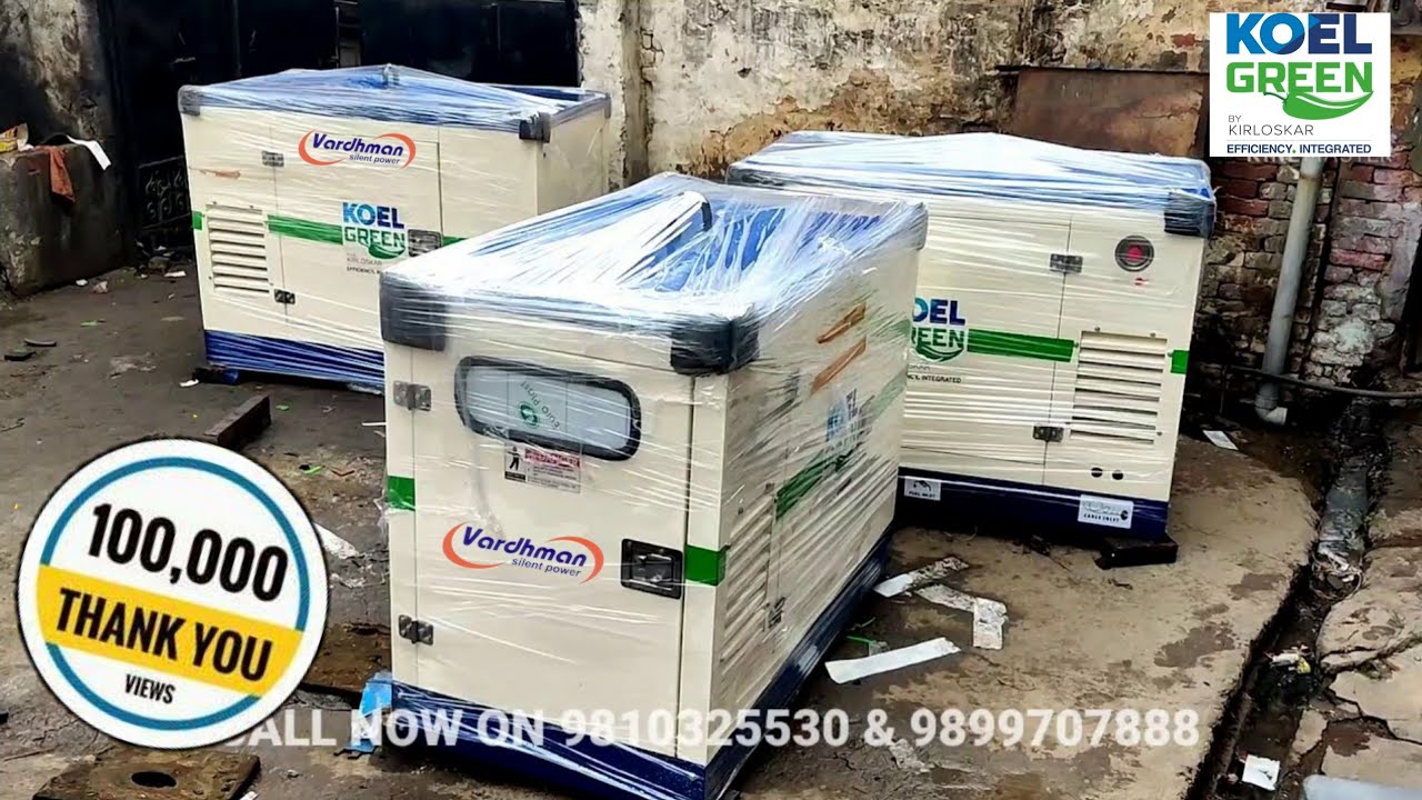 Watch video kirloskar green (KOEL) make 7.5kva & 10kva Reconditioned silent dg set Now kirloskar green (KOEL) make 7.5kva & 10kva Reconditioned silent dg set