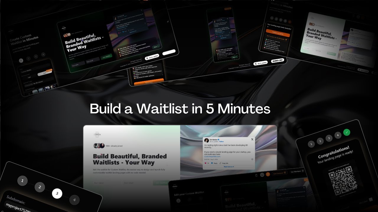 Custom Waitlist video preview