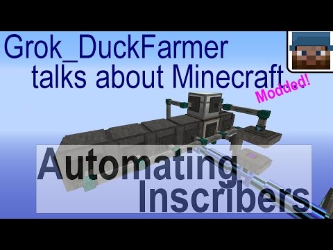 Minecraft Talk 01 - Inscriber automation for Applied Energistics 2