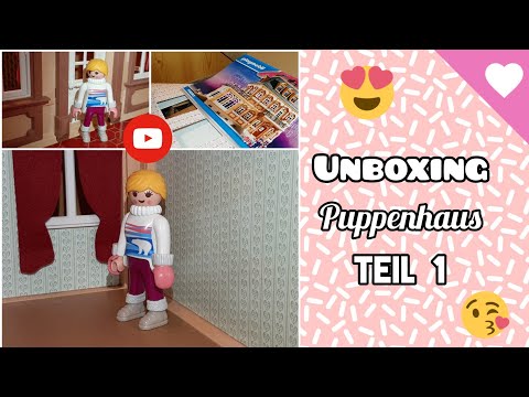 Playmobil Film Unboxing Nostalgisches Puppenhaus Teil 1 - Video mit Familie Schneider