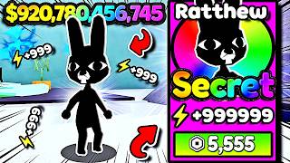 i became FASTEST with BEST ANIMAL in +1 Speed Animal Hospital (Roblox)