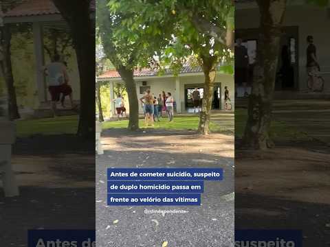 Antes de cometer suicídio, suspeito de duplo homicídio passa em frente ao velório das vítimas