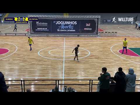 BLUMENAU X RIO FORTUNA | FUTSAL |  MASCULINO | JOGUINHOS ABERTOS DE SANTA CATARINA | AO VIVO