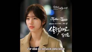 Türkçe Altyazı 김연준(Kim Yeon Jun) _ (I Could Live)살 수 있다고 (Uncontrollably Fond OST Part.13)