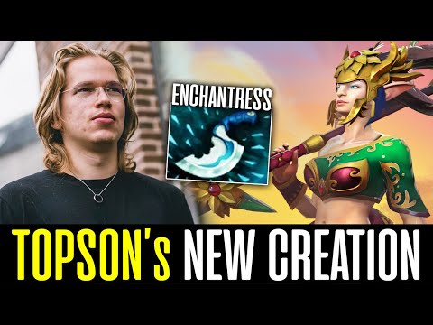Topson New Experiment ENCHANTRESS Mid with Blink Dagger DOTA 2
