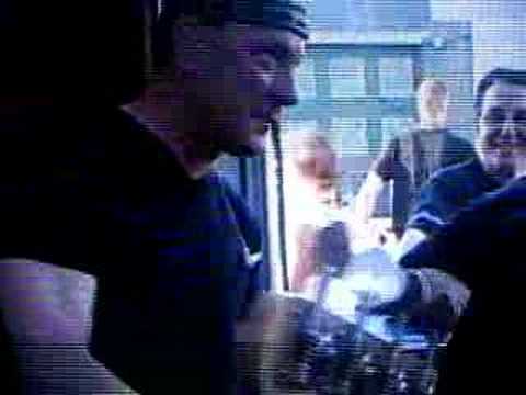 Rush SARS backstage Charly Watts meets his hero  Neil Peart