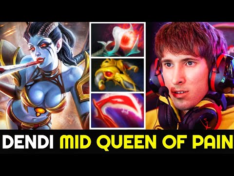 DENDI Mid Queen of Pain again with Desolator Crazy Build 7.25 Dota 2