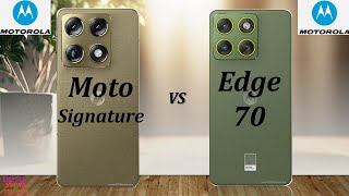 Top 2 Smartphone Comparisons Moto Signature vs Moto Edge 70