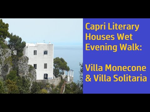 Capri: Evening Walk - Villa Monecone, Villa Solitaria #capri #amalficoast #amalficoastitaly