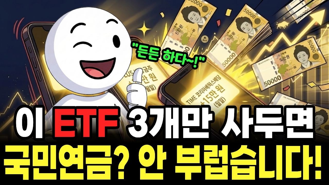 국민연금 빈칸 메우는 한국 ETF 3개 — 월 200만 원 평생 월급 만들기
