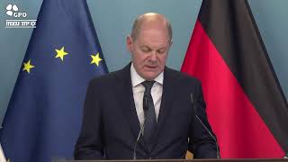 Statements by Prime Minister Netanyahu and German Chancellor Scholz (עדכוני משרד ראש הממשלה) - התמונה מוצגת ישירות מתוך אתר האינטרנט יוטיוב. זכויות היוצרים בתמונה שייכות ליוצרה. קישור קרדיט למקור התוכן נמצא בתוך דף הסרטון