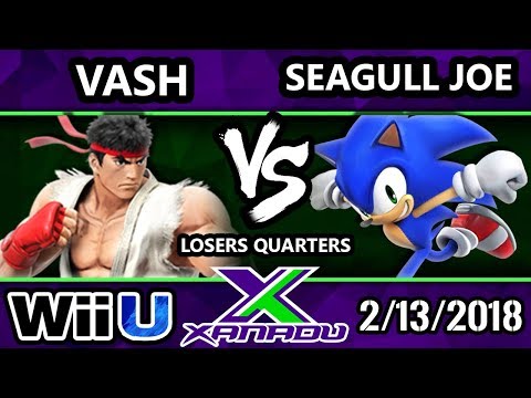 S@X 241 Smash 4 - Vash (Ryu) Vs. Seagull Joe (Sonic) - SSB4 Losers Quarters - Smash Wii U