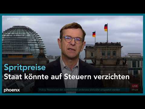 Video Thumbnail: phoenix nachgefragt mit Christoph von Marschall zur Entwicklung der Spritpreise am 07.04.26