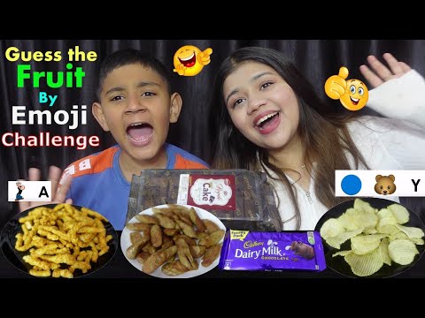 GUESS THE FRUIT BY EMOJI CHALLENGE ll BRO VS SIS  @BudaBudiVlogs