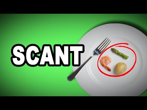 ⬜ ◽◽ Learn English Words - SCANT - Meaning, Vocabulary with Pictures and Examples