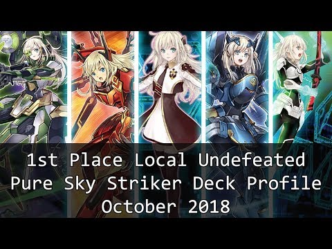 Yu-Gi-Oh 1st Place Local Undefeated Pure Sky Striker Deck Profile October 2018